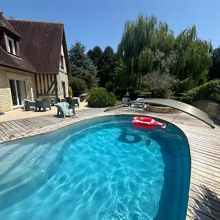 La Tourelle Avec Piscine Chauffée - 5 Mn De La Et Cabourg Périers-en-Auge